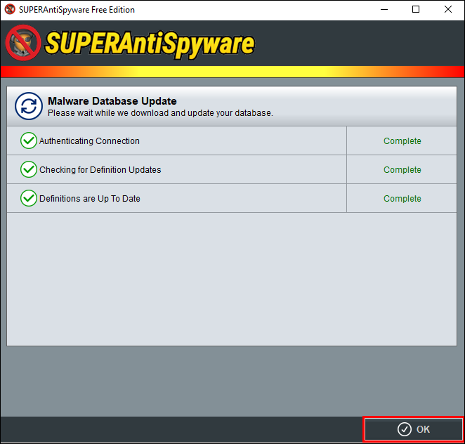 example screenshot