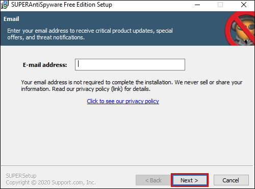 example screenshot