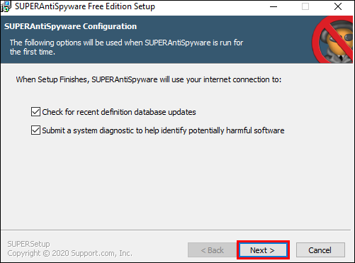 example screenshot