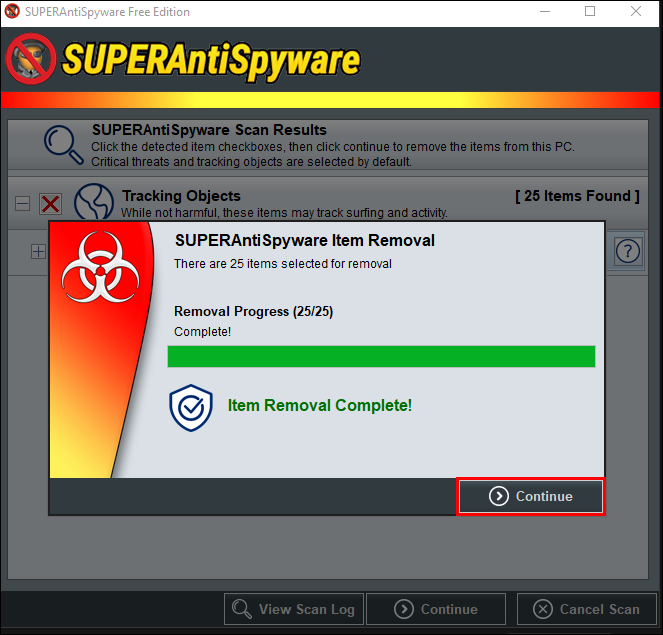 example screenshot