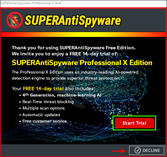 example screenshot