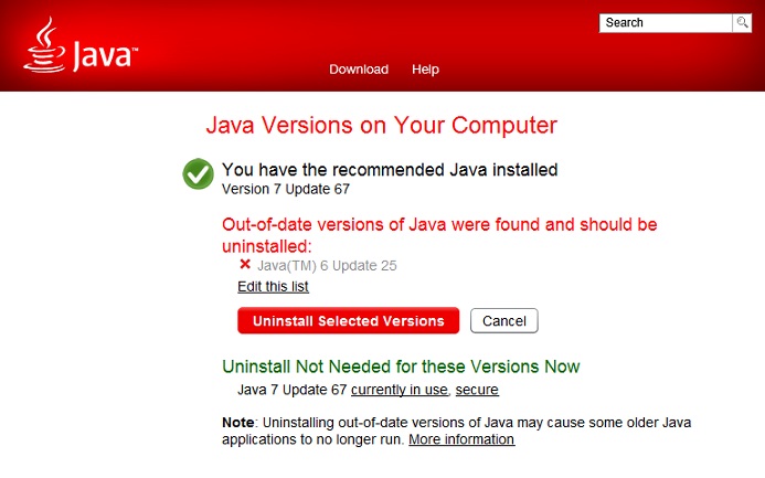 example screenshot